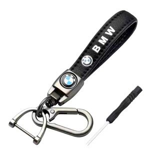 New BMW swivel faux leather key chain